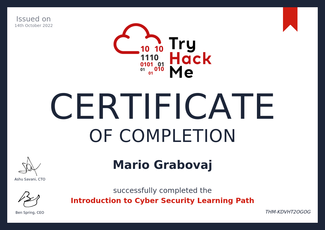 Introduction to Learning Path Certificate