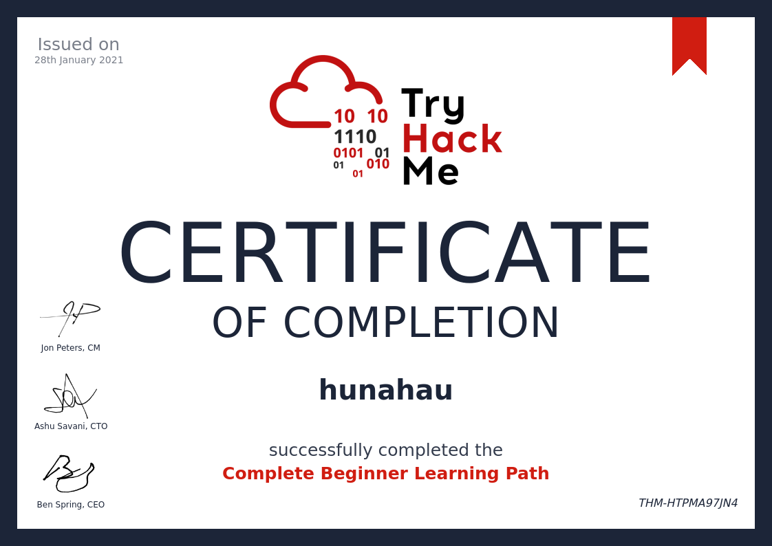 CompTIA Pentest+ Learning Path Certificate